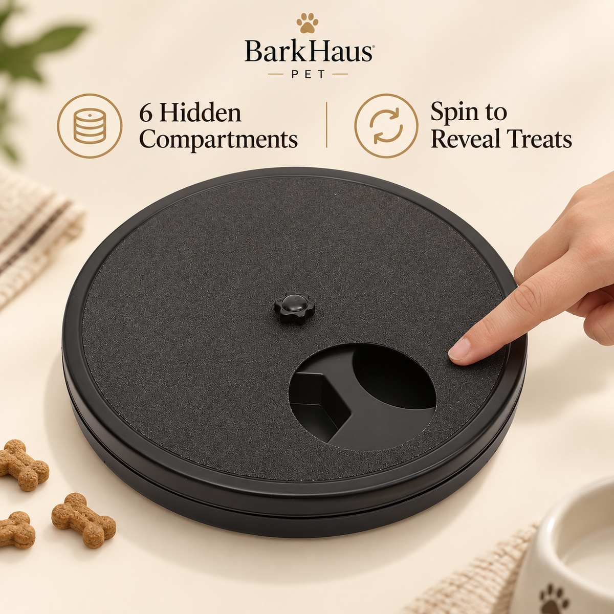 Interactive Dog Slow Feeder & Nail Care Toy