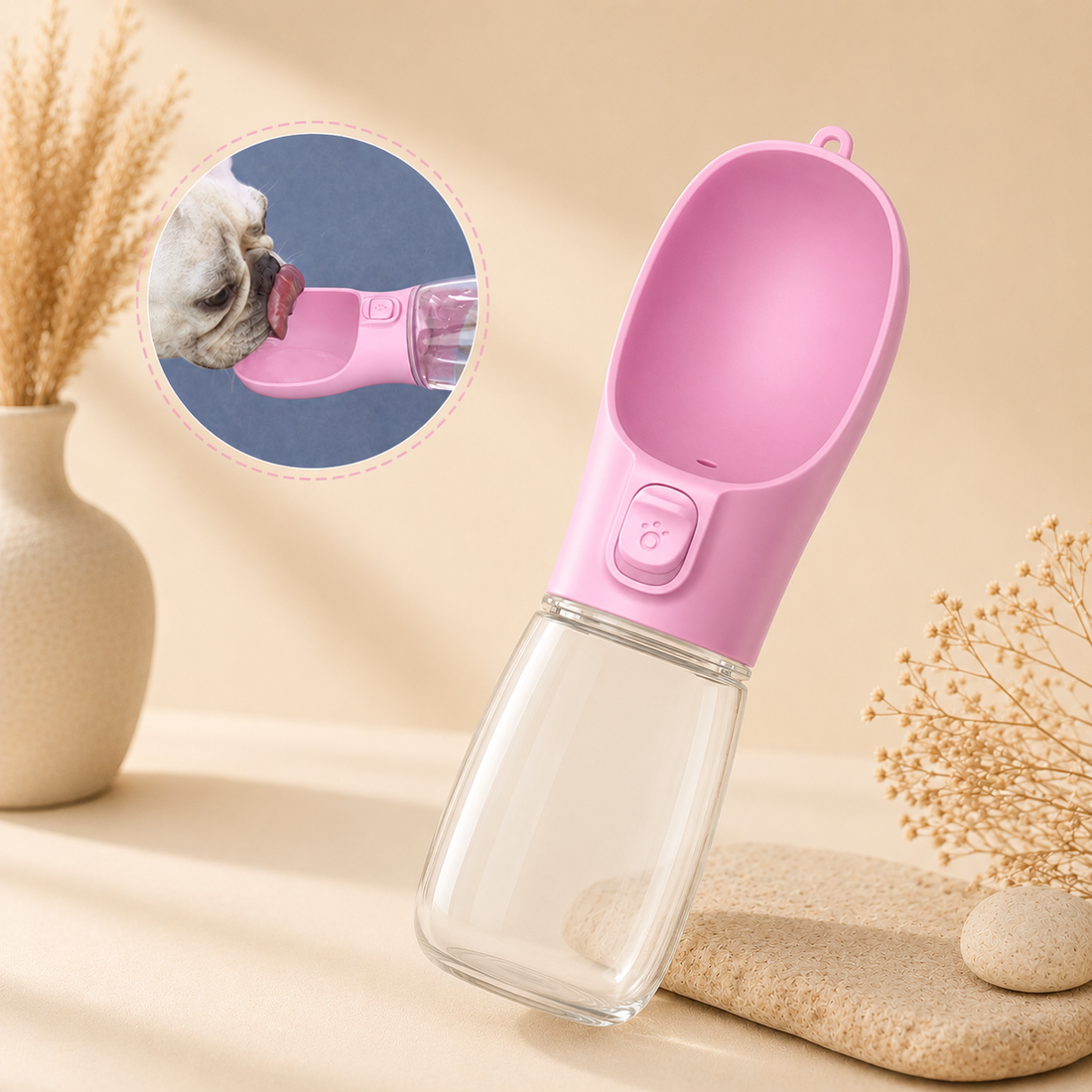 Portable Dog Water Bottle | Leakproof Travel Bowl