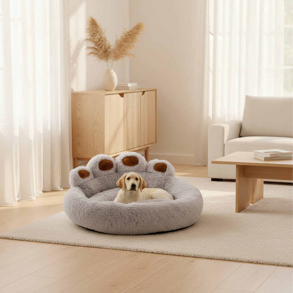 Fluffy Dog Bed Winter Warm Large Pet Products Small Sofa Baskets Pets Kennel Mat Puppy Cats Supplies Basket Blanket Accessories - BarkHaus
