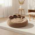 Fluffy Dog Bed Winter Warm Large Pet Products Small Sofa Baskets Pets Kennel Mat Puppy Cats Supplies Basket Blanket Accessories - BarkHaus